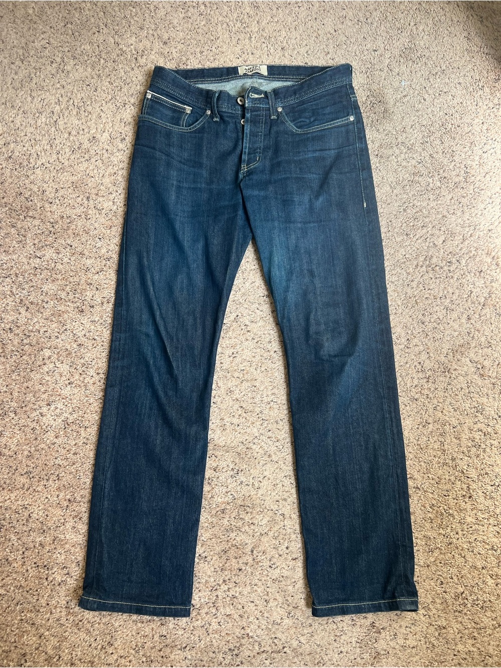 Naked&Famous Men's Old Cowboy Selvedge Jeans Size 32 Made In USA